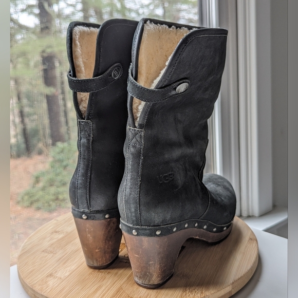 UGG Australia Lynnea Shearling Studded Clog Boot - Picture 5 of 12